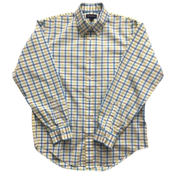 Lands’end Plaid Button Down Shirts 16 1/2 - 35 - Picture 1 of 8